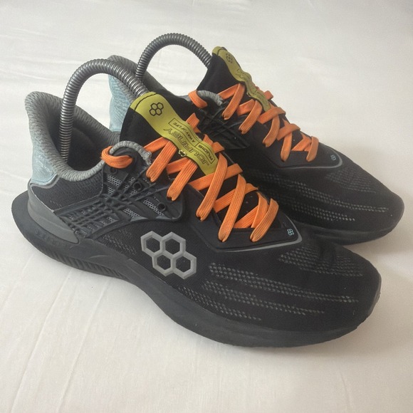 Rudis A Way of Life Unisex M7/W8.5 Workout Shoes Black Lace-Up Athletic Sneakers - Picture 3 of 16